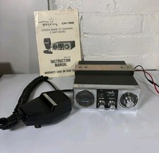 Vintage CB Radio Regency 23 Channel Model CR 186 With Microphone
