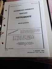 Technisches Handbuch  Wartung Instrumente  SE3130  ALOUETTE 