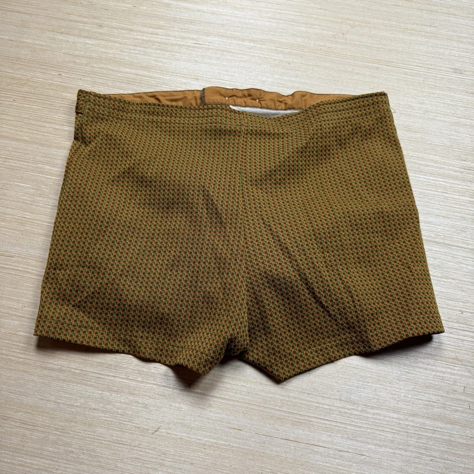 Vintage 60s 50s Shorts Sears Swim Swimsuit Diving Surf Knit Trunks Mens Large - Image 4 of 4