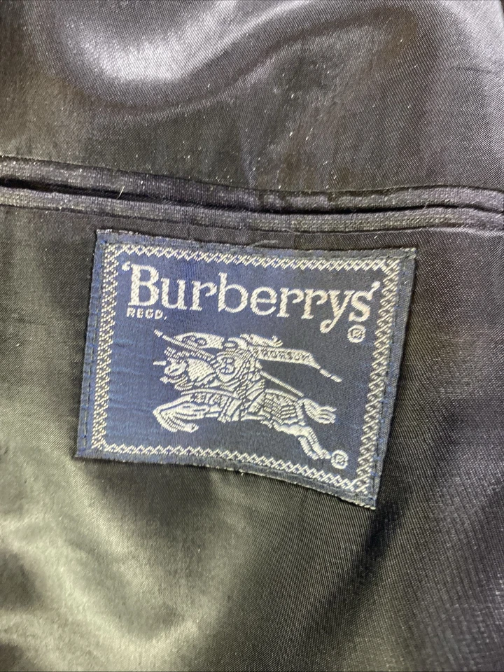 Jaqueta Burberrys Masculina 42 Terno Frost Bro Blazer Duplo Peito Cinza Lã Vintage - Imagem 3 de 4