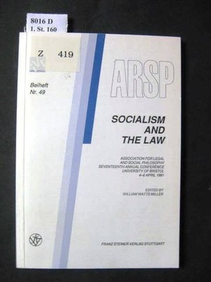 Socialism and the Law. 17th annual conference, University of Bristol, 1991. Watt