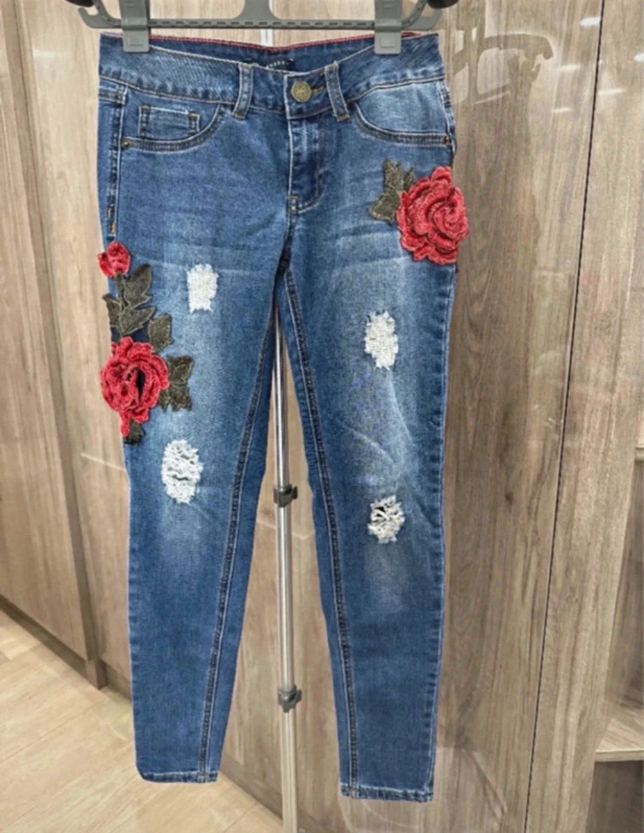 Red Denim Jeans for Women for sale | eBay
