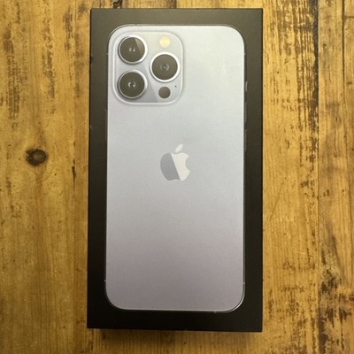 Original Apple Empty Box for iPhone 13 Pro, Sierra Blue Plus Charger (Only Box)