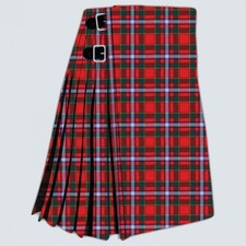 Scottish Traditional Handmade Stewart OF Fingask Modern Tartan Kilt for men