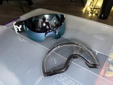 Oakley Snow Goggles Flight Deck M Black with Prizm Sapphire And Extra Clear Lens