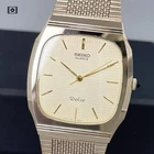 Vtg1982 [N.Mint] SEIKO Dolce 5931-5450 Gold NSAG 30mm Quartz Men's Watch