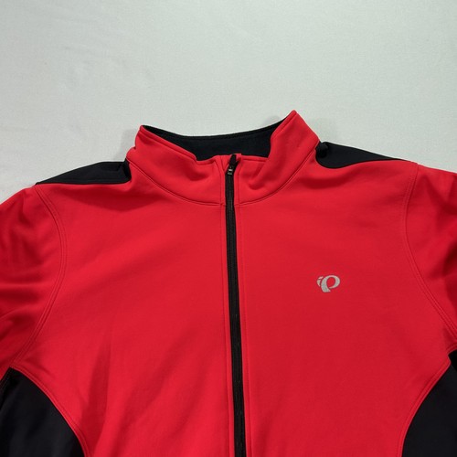 Pearl Izumi Select Thermal Cycling Jacket Mens Medium Red Black Long Sleeve Bike - Picture 3 of 11
