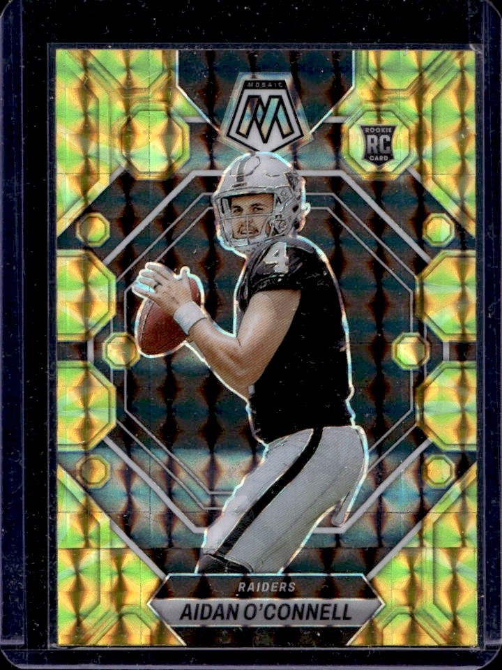 Aidan O'Connell Panini Mosaic #281 Yellow Reactive