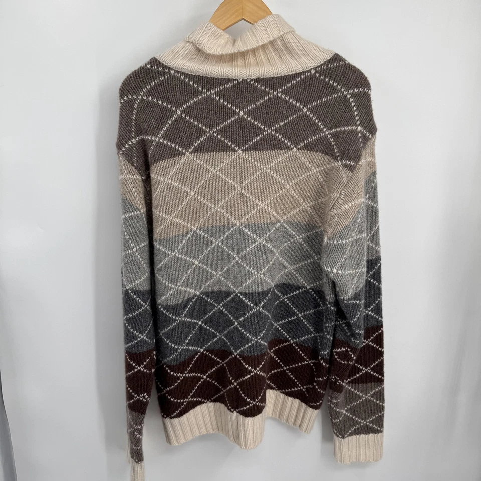 Suéter The Territory Ahead Para Hombres Cuello Chal L Argyle Lana de Cordero Cachemira Foto 2 de 4