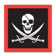 Beistle Pirate Luncheon Napkins  Party Supply  Decoration