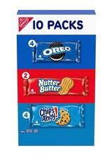 Nabisco Cookie Variety Pack, OREO, Nutter Butter, CHIPS AHOY , 10 Snack Packs 