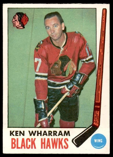1969-70 O-Pee-Chee Ken Wharram #74 Chicago Blackhawks