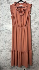 Emma & Michele Orange Women Plus Dress Sz 2X EUC