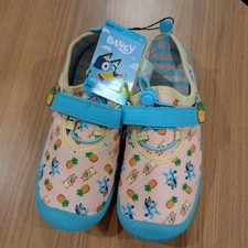 Bluey Girls Size 13/1 Multi Colored With Adj/Strap Water/Beach/Pool Shoes BNWT