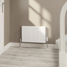 Flomasta White Type 21 Double Panel Radiator, (W)600mm x (H)400mm