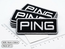 PING Golf Logo Embroidered Iron On Patch Golf Bag Hat Jacket Sew On Badge in USA