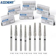 AZDENT Dental Super Coarse Diamond Bur Drills FG Burs For High Speed Handpiece