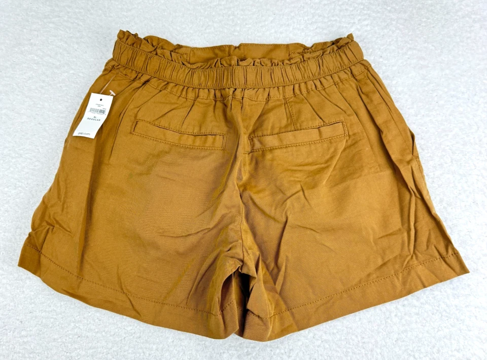 Juego de 2 Pantalones Cortos Gap Niños Mezcla de Lino Corbata Fácil XL Regular Foto 3 de 4