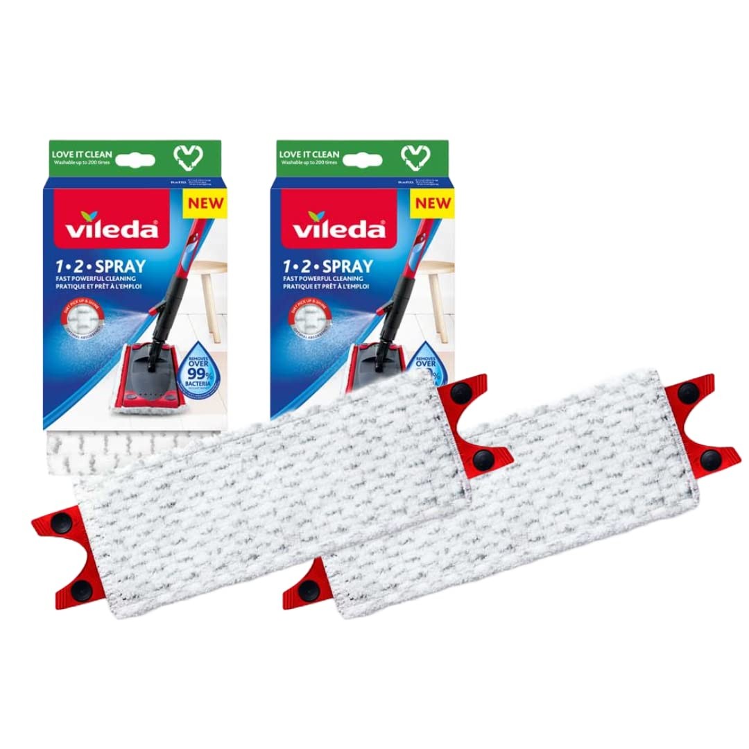 Vileda UltraMax 1-2 cuscinetti in microfibra di ricambio, microfibra, bianc pzMO