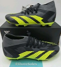 Adidas Men's SZ 6.5 Predator Accuracy INJ.2 FG Soccer Cleat Black Yellow IG0781
