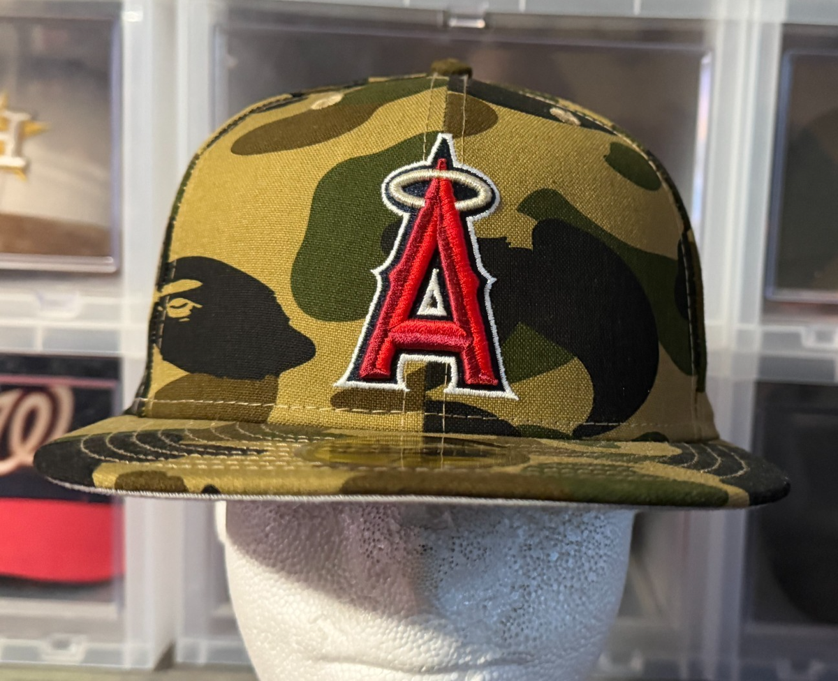 BAPE x MLB New Era 59Fifty Fitted Cap Anaheim Angels 1st Camo
