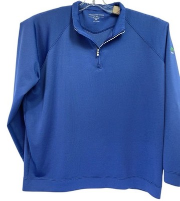 Holderness & Bourne / Ridgewood C. C. 1/4 Zip Mens XXL Blue Golf Sweatshirt (i39