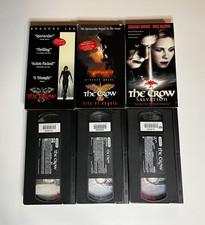 The Crow, City of Angels & Salvation VHS Bundle