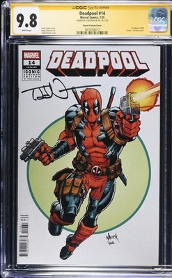Deadpool #14 CGC 9.8 SS Signed By Todd Nauck Iconic Variant Edition