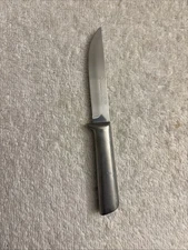 Vtg MCM Chuppa Co All Metal Paring Knife Stainless 3.5" Blade Aluminum Handle