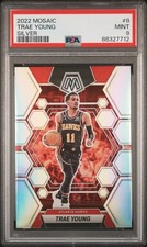 2022 PANINI MOSAIC SILVER #8 TRAE YOUNG PSA 9