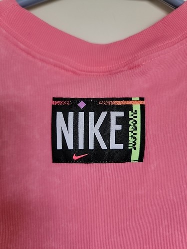 Nike Women's Solid Pink Classic Dri-FIT Cropped Tank Top XS NEW - Picture 4 of 4