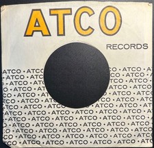 ATCO Records 45rpm commercial/company sleeves yellow : Lot of 4