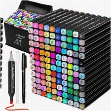 120 Dual Tip Alcohol Markers for Vibrant Art