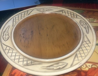 Vintage Rare Rotterdam Ware Wood Bread Plate Cottage Core