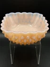 Vintage Fenton Pastel Pink Hobnail Milk Glass 4" Trinket Dish *READ*
