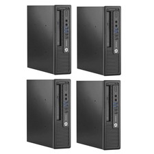 lot of 4 HP EliteDesk 800 G1 USDT Desktop Computer 16GB RAM 240GB SSD Windows 11