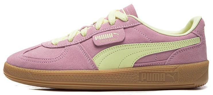 シューズ PUMA PALERMO MIJ FUJIEDA purple/silver Puma Palermo Sneakers LifeStyle Shoes Grape Mist/Peach Fizz 396463