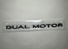 OEM 2015-23 Tesla Model S Y X Dual Motor Emblem Chrome Badge  1484848-00-A / B