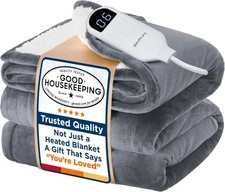 Bedsure Electric Blanket Twin - Soft Flannel Heated Blanket Twin Size, GentleSof