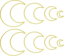 8pcs Gold Metal Dream Catcher Rings for Crafts  Wall Hanging Decor