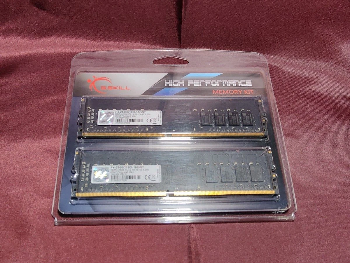 G. SKILL Computer PC4-21300 (DDR4-2666) Bus Speed RAM 288 Pins for