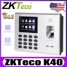 ZKteco K40 TCP/IP USB Biometric Fingerprint Time Attendance System W/ Battery US