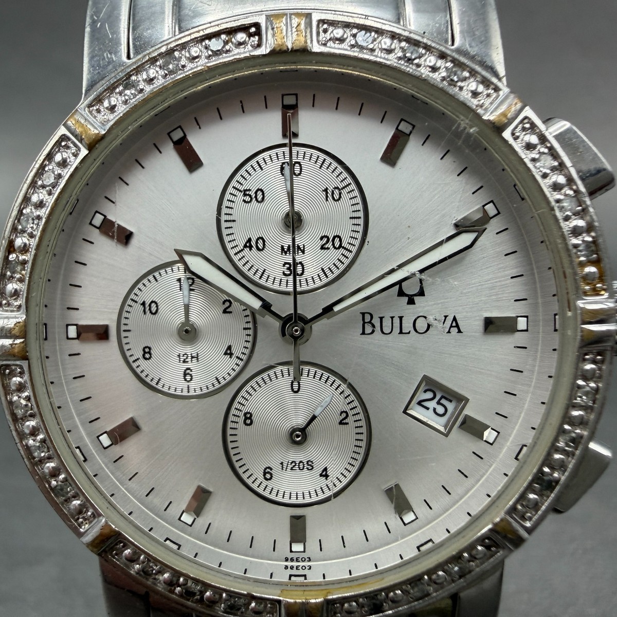 Bulova Diamond Chrono Silver  39mm Bulova Diamond Men main image 2
