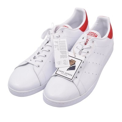 ADIDAS Stan Smith Sneaker Gr 55 2/3 Shoes Weiss Rot White Red Classic Sportschuh