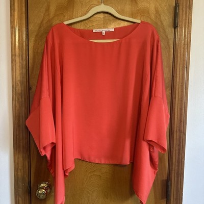RACHEL Rachel Roy Red Dolman Sleeve Top - Size M
