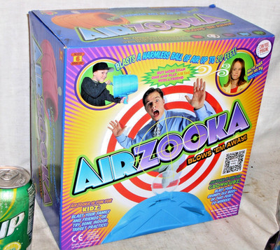 SEALED NIB AIRZOOKA HANDHELD AIR PUFF BLASTER GUN KIDS TOY NO BATTERY BATTERIES