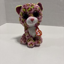TY Beanie Boos - LAINEY the Leopard (Glitter Eyes) (6 inch) - MWMTs Boo Toy