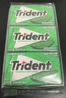 1 Box Trident Spearmint Sugar Free Gum 12 Packs of 14 Pieces BULK 168 Sticks