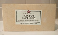 CRABTREE EVELYN INDIA HICKS ISLAND LIVING SPIDER LILY TRIPLE MILLED SOAP NEW