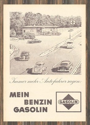 Gasolin - Reklame Werbeanzeige Original-Werbung 1965 (1)